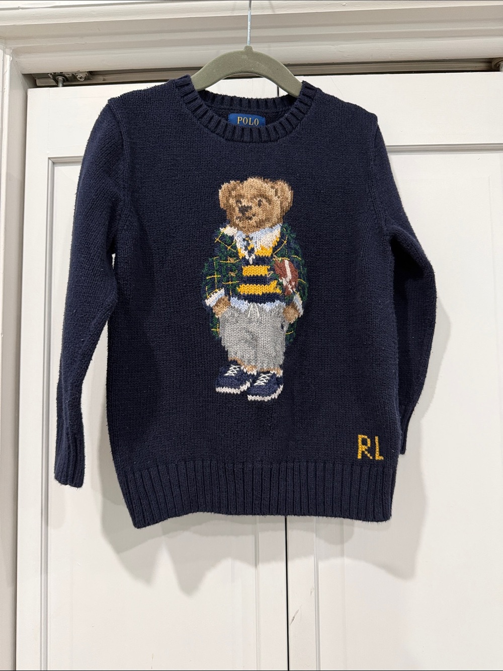 Polo by Ralph Lauren Navy Knit Crewneck Sweater